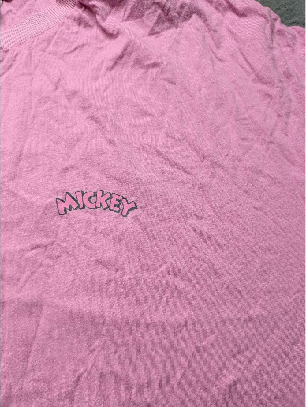H&M Shirt Mens 2XL Pink Mickey & Friends Disney Graphic Short Sleeve Tee Casual - Picture 2 of 7